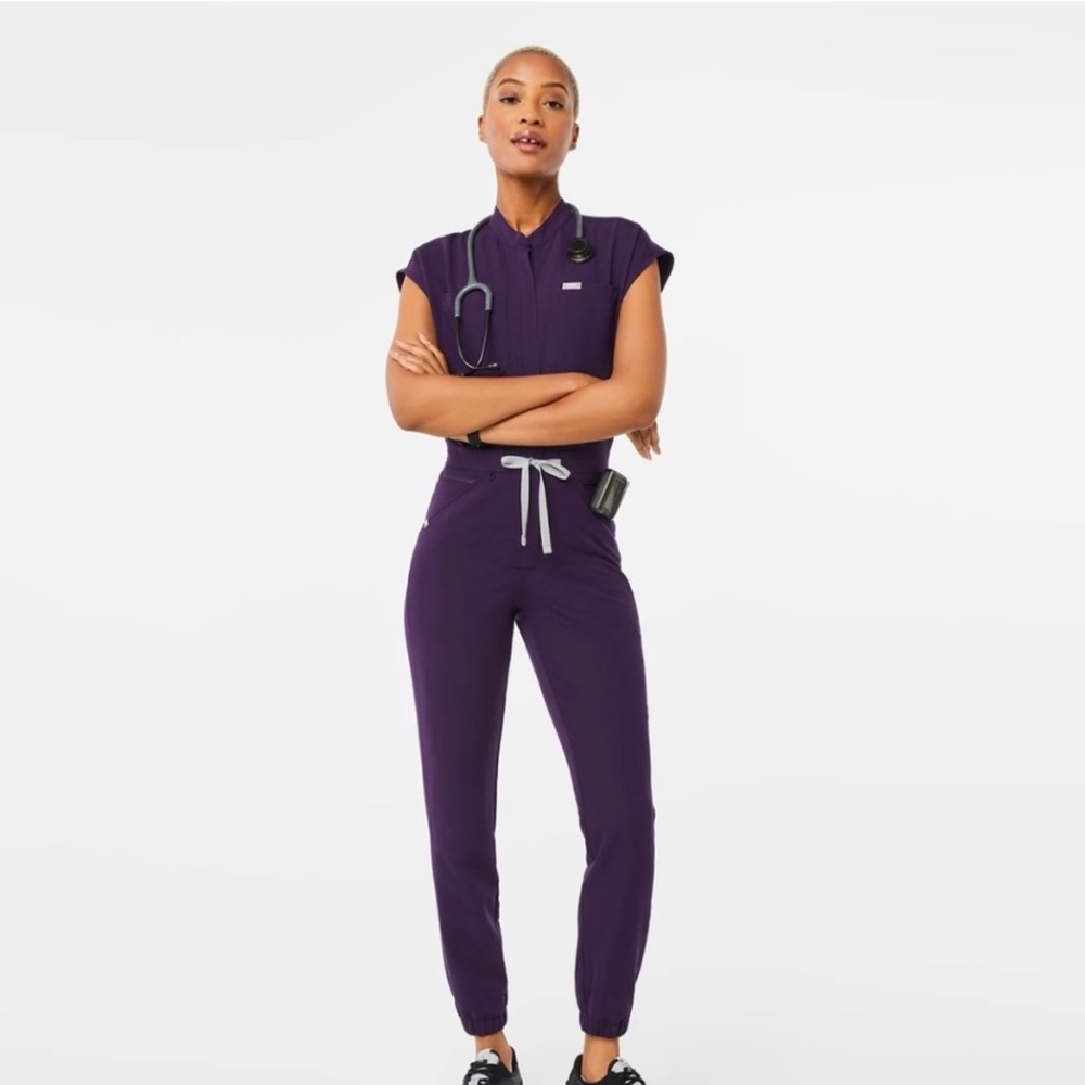 FIGS scrub jumpsuit purple jam limited edition color size xxs